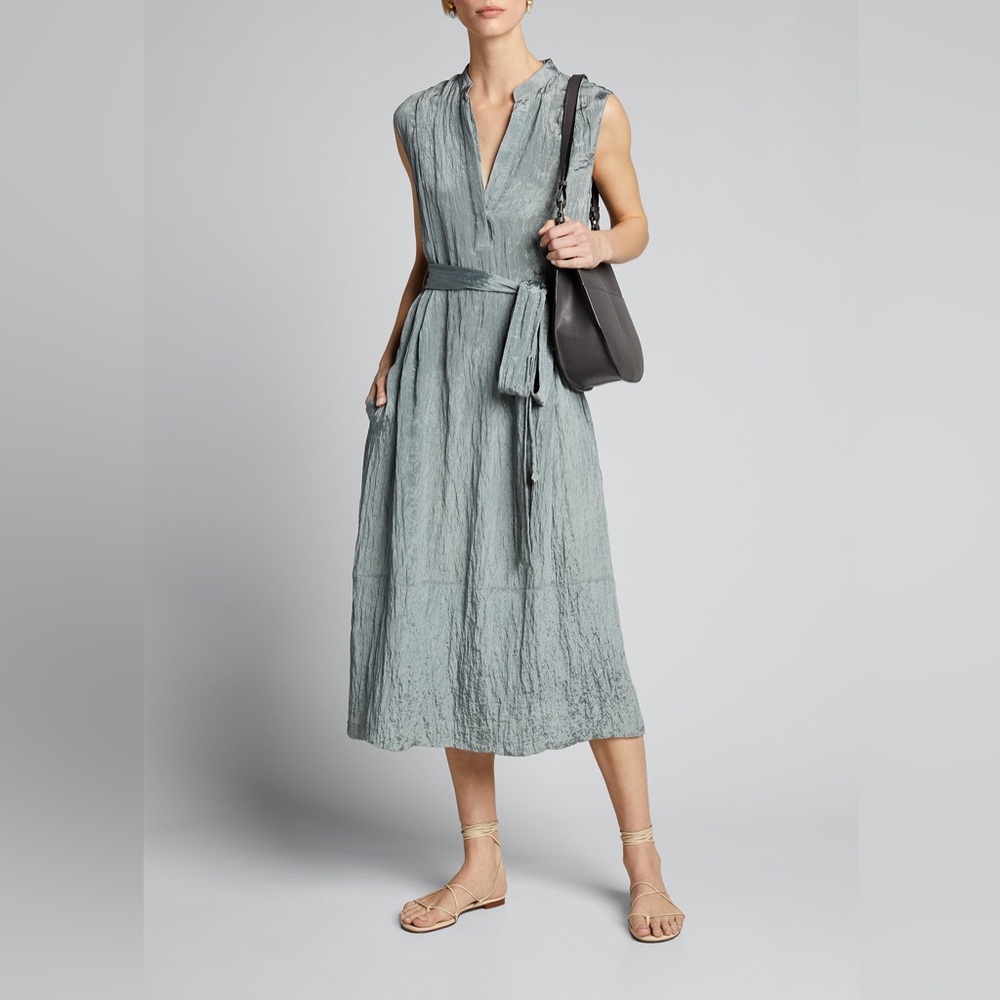 NWT $365 Vince Textured Sleeveless Popover Dress